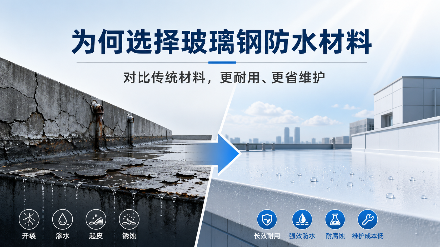 在临沧,为何选择玻璃钢防水材料而非传统材料