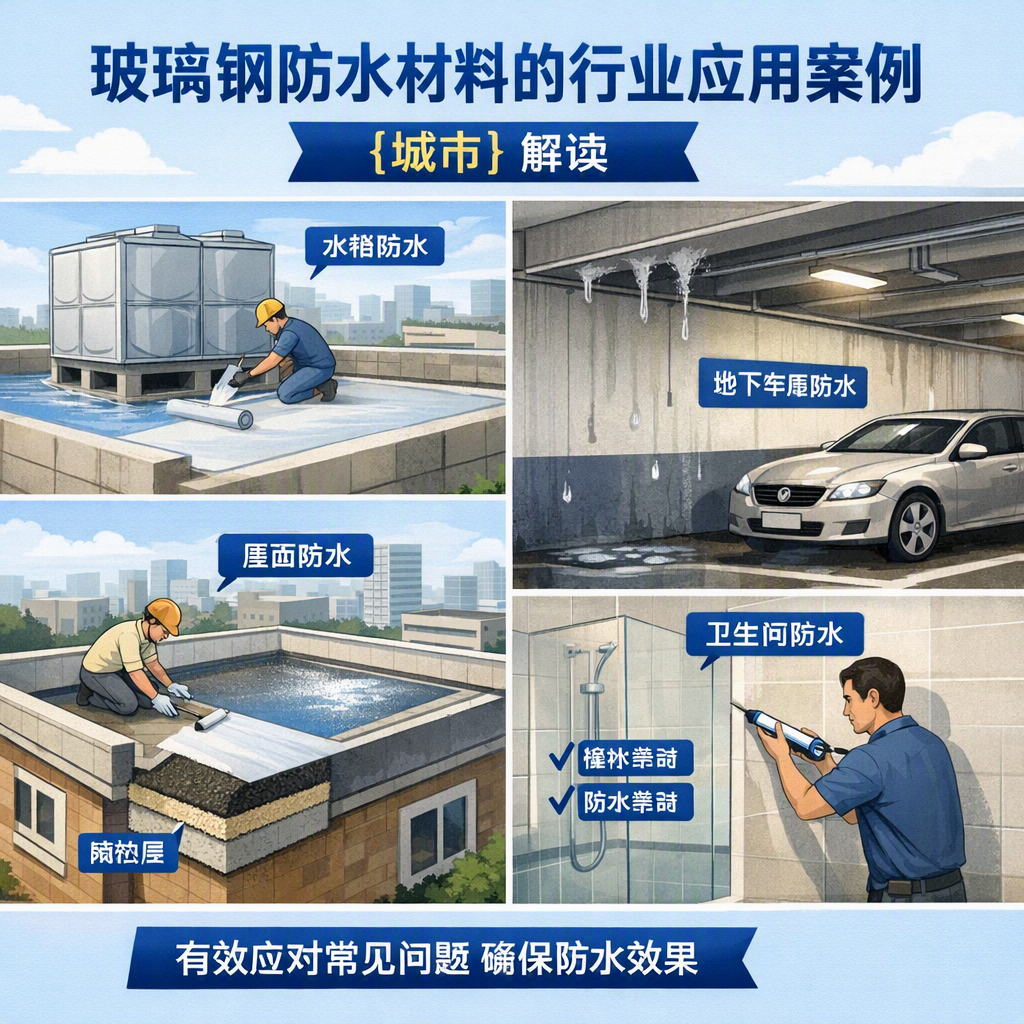 玻璃钢防水材料的行业应用案例,临沧解读
